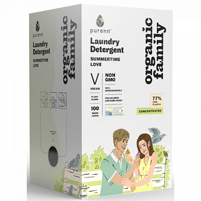 Гель для машинного прання ORGANIC FAMILY Summer time love з календулою 3 л