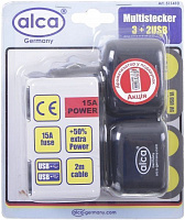 Розгалужувач від гнізда прикурювача Alca 3+2 USB + ароматизатор