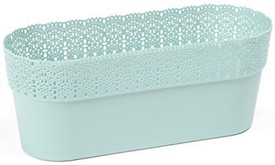 Горшок Lamela Белла 380 овальный мятный 