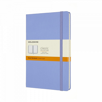 Блокнот для записей Classic 13х21 см линия голубая гортензия QP060B42 Moleskine