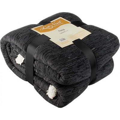 Плед La Nuit модерн темно-серый 160x200 см