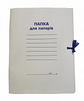 Папка для документів на зав'язках А4 картон 0,35 мм клеєний клапан Buromax 