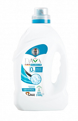 Гель для машинной стирки DAVA DAS BALANCE универсальный (без отдушки) 2 л 