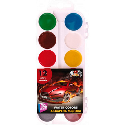Краска акварельная Cool For School Best Race 12 цветов