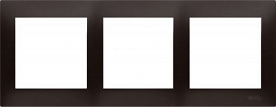 Рамка трехместная Simon Premium универсальная антрацит DR3/48