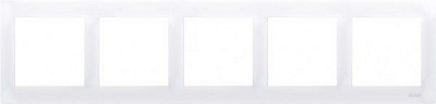 Рамка п'ятимісна Simon Premium універсальна білий DR5/11