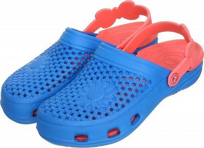 Сабо DreamStan Крокс р.3839 синій-персик