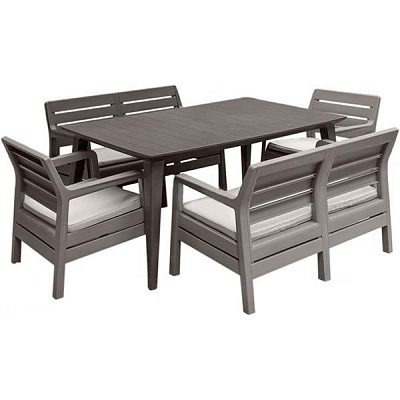 Комплект мебели Curver Delano Fiesta set капучино 