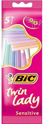 Станки одноразовые BIC Twin Lady 5 шт.
