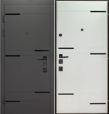 Дверь входная Булат Термо Мегаполис 528 муссонное дерево / муссонное дерево светлое 2050x850 мм левая