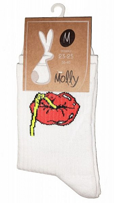 Носки Молли Губки №3 р. 23-25 белый 1 пар 