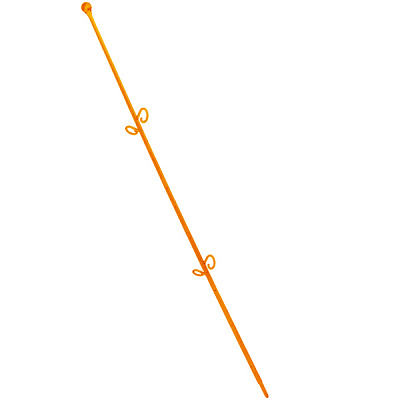 Опора пластиковая Алеана Сфера для орхидей темно-оранжевый прозрачный PS 114044