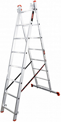 Драбина 3-секційна універсальна BauGut Meister 3T 3х8