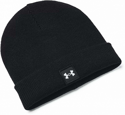 Шапка Under Armour UA HALFTIME SHALLOW CUFF 1379990-001 р.one size черный