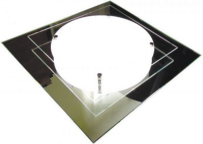 Світильник стельовий Декора НББ 32430 Зоряне небо Quadro LED 24 Вт дзеркальний