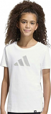 Футболка Adidas JG GLAM T WHITE KE3897 р.13-14YRS белый