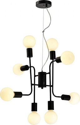 Светильник потолочный Accento lighting Valloire 8x60 Вт E27 черный