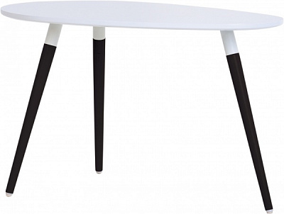 Стіл журнальний LEAVES L WHITE (16) 750х500х465 (CH) білий 1.043 700x465мм Nowy Styl