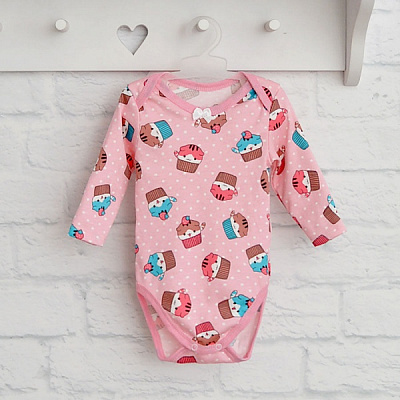 Боді дитяче для дівчинки Blanka Кекси р.68 рожевий 110123