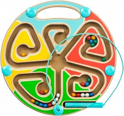 Игрушка Іграшки з дерева Магнитный лабиринт Цвета Д442