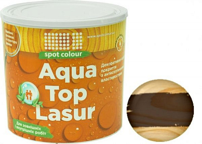 Лазурь-антисептик Spot Colour Aqua Toplasur венге шелковистый мат 0,75 л