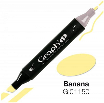 Маркер двусторонний Graph'it 1150 GI01150 банан 