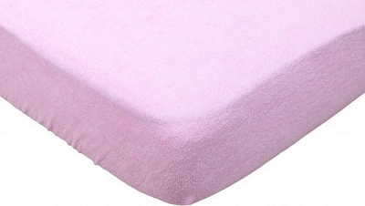 Простынь на резинке Ярослав 60х120 см розовый 