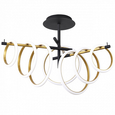 Светильник светодиодный Hopfen с пультом ДУ 80 Вт черный 3000-6000 К NIK-80 BK 