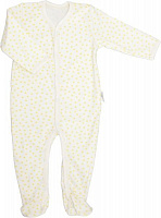 Комбинезон детский Bambinelli желтая звезда р.74 белый с рисунком 