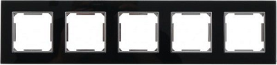 Рамка HausMark Alta 5 на горизонтальная черный SNG-FRG,SQ20G5-BK