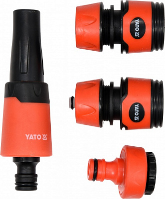 Ороситель YATO YT-99831 прямой с сочетаниями к шлангам 1/2 3/4 – 4 шт 