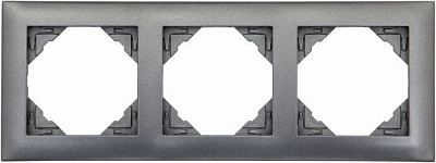 Рамка трехместная Efapel LOGUS универсальная графит 90930 TIS
