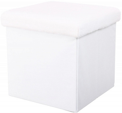 Ящик-пуф складаний OT01815-3 білий 380x380x380 мм