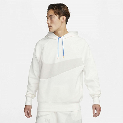 Джемпер Nike M NSW SWOOSH TCH FLC PO HD DD8222-133 р. L білий