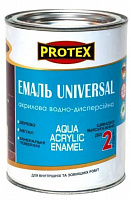 Эмаль акриловая Protex Universal черный полумат 0,75л