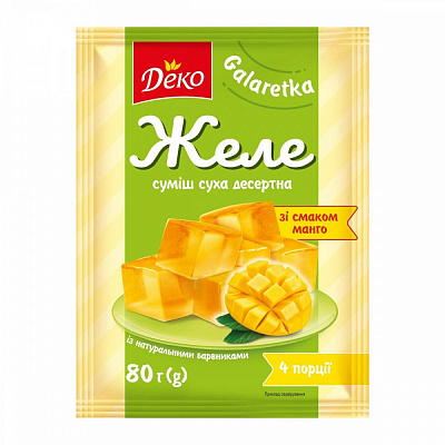 Загуститель Деко Желе со вкусом манго 80 г