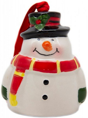 Ялинкова іграшка Девілон Сніговик 8 см