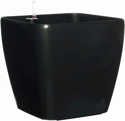 Горщик пластиковий Plastkon Flower Lover Quadrato квадратний 37л антрацит
