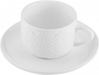 Чашка с блюдцем Lacy 250 мл 21-252-012 Krauff