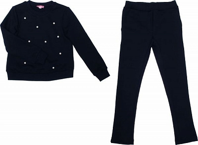 Комплект для девочек Sasha р.128 синий 4507/11 