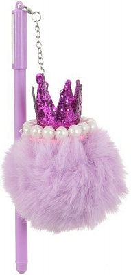 Ручка гелевая фиолетовая Корона 