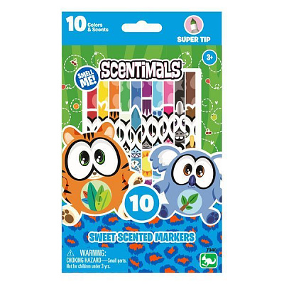 Набір ароматизованих маркерів Kangaru Scentimals 10 шт. KN7040