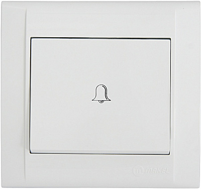 Кнопка кнопочный Makel Defne белый 42001050