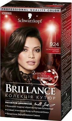 Крем-фарба для волосся Brillance Brillance №924 шоколадний кутюр 142,5 мл