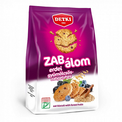 Печенье овсяное Detki ZAB-ALOM с лесными ягодами 180 г