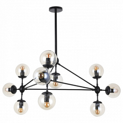 Люстра потолочная Hopfen INTRALUX-10 BK 10xE27 черный 