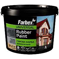 Краска резиновая Farbex Универсальная мат графит 3,5кг