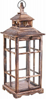 Підсвічник-ліхтар Сідней дерев'яний 23,5x23,5x64 см