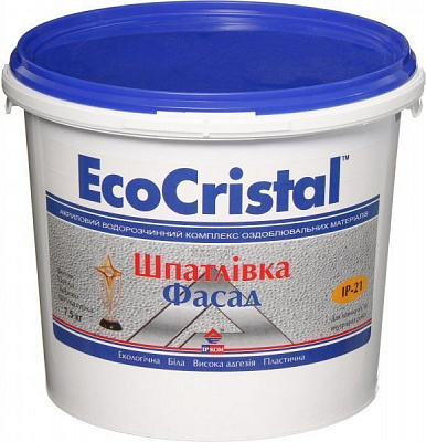 Шпаклевка EcoCristal Фасад ІР-21 7,5 кг