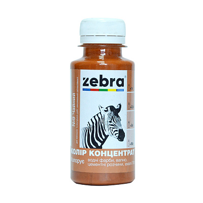 Колорант ZEBRA концентрат бежево-коричневый 100 мл